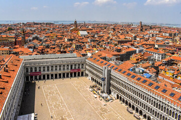 St Mark's Campanile aerial view