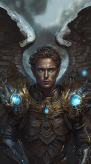 angel knight - fantasy ilustration - generative ai