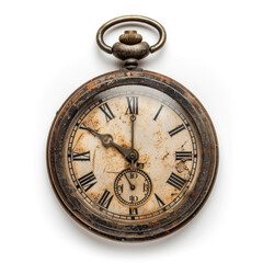 reloj de bolsillo antiguo aislado