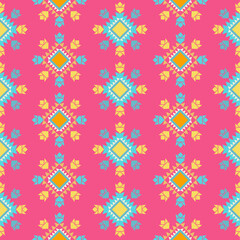 Traditional ethnic, geometric, ethnic,culture,ikat, fabric pattern for textiles,rugs,wallpaper,clothing,sarong,batik,wrap,embroidery,print,background, illustration, ikat