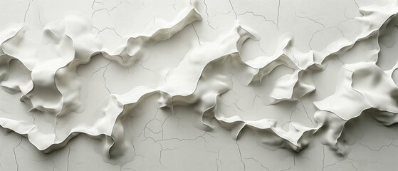 Messy design creativity modern, wall with white paper