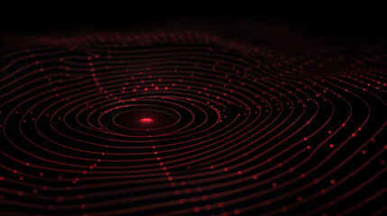 Red Abstract Digital Dot Technology Background