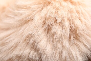Texture of faux fur as background, closeup