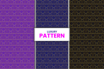 Vector seamless geometric golden pattern background, luxury collection. Abstract endless repeating texture for mask, duvet cover, t-shirt, phone case, wallpaper, carpet