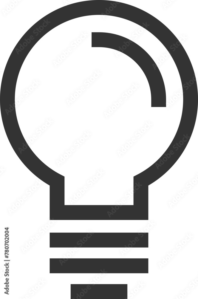 Poster light bulb icon vector. llightbulb idea logo concept. lamp electricity icons web design element. led
