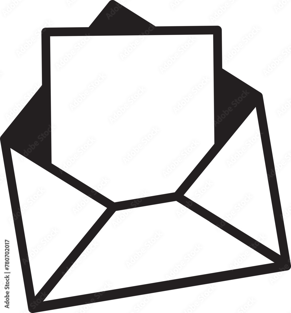 Poster mail icon vector sign. letter envelope symbol. message send to address illustration.