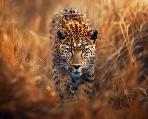 Leopard coming forward toward camera - 780703637
