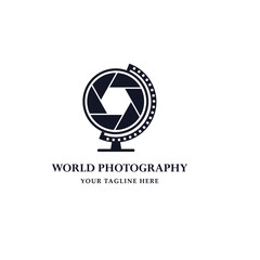 World photography day vector,  logo.