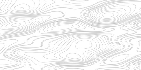 Topographic map backdrop. Conditional geography scheme and the terrain path. Contour line abstract background. - obrazy, fototapety, plakaty