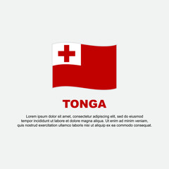 Tonga Flag Background Design Template. Tonga Independence Day Banner Social Media Post. Tonga Background
