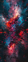 Abstract Space-Time Quantum Background, Amazing and simple wallpaper, for mobile