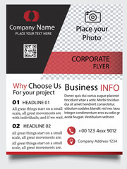 Obraz premium Flyer design Layout background vector template A4