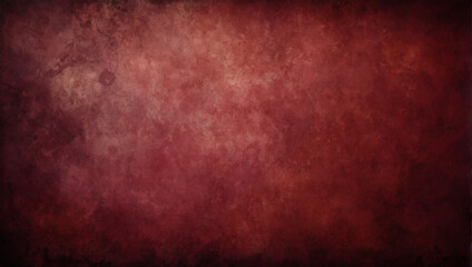 Crimson background with textured grunge effect, watercolor-painted crimson shades on a cloudy burgundy banner, evoking aged parchment.