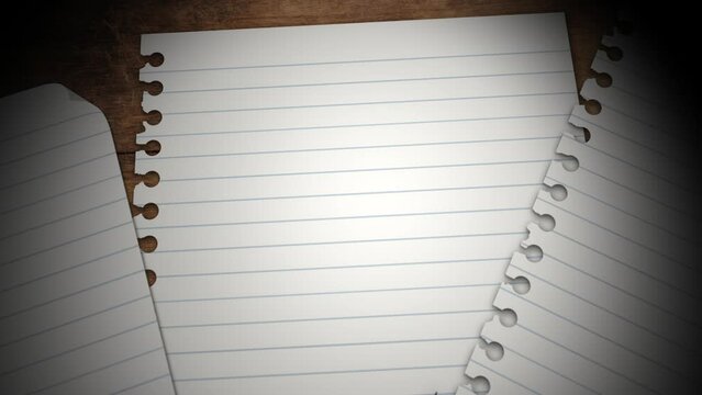White paper leaf animation background