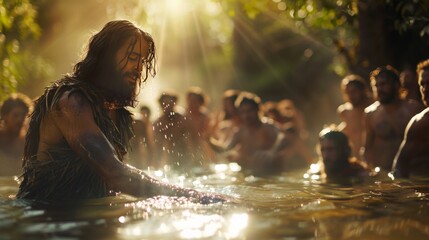 John the Baptist baptised people in the Jordan
