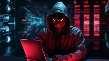 "Shadowed Figure in Hoodie Launching Cyberattack, a man with a hood: A Glimpse into Digital Vulnerabilities and Cybersecurity