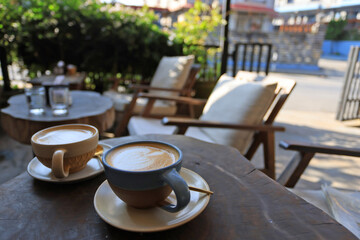 cup of coffee in afternoon time