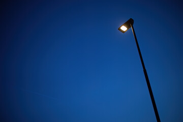 Street Lamp Illuminating Night