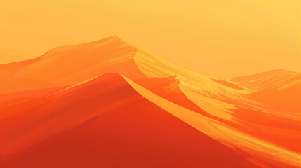 Desert sand dunes landscape illustration
