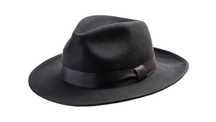 Black hat isolated on transparent background