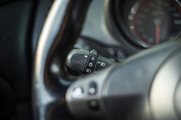 Car Headlight Switch Lever Detail