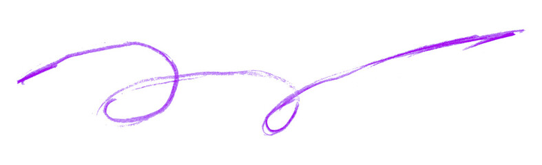 purple pencil strokes isolated on transparent background