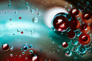 background with bubbles,water drops background,Droplets in abstract colors,Colorful surreal...