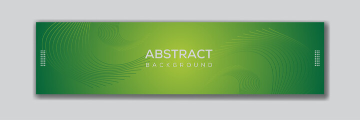 Simple and clean abstract background for LinkedIn cover photo use, by use light green and dark green gradient color