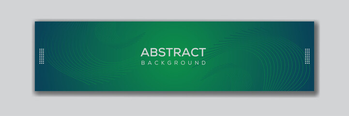 Simple and clean abstract background for LinkedIn cover photo use, by use blue and green gradient color