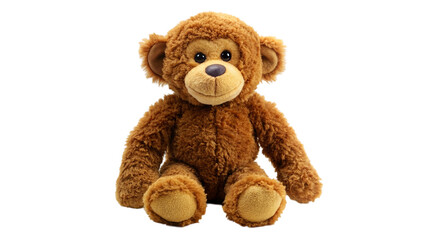 Obraz premium Monkey teddy bear isolated on transparent background