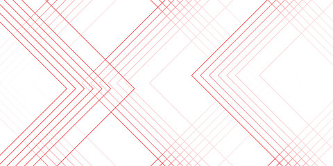Abstract white gray and Red vector blueprint background with modern design. Vector abstract futuristic architecture concept with digital geometric connection Red lines.