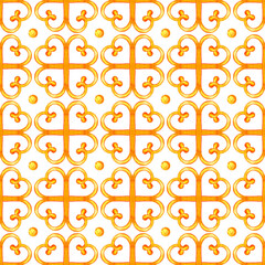 vintage ornament, neckless lattice, gold color, decoration painted in watercolor 