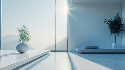 Minimalist approach with clean lines8K