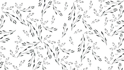 Hand drawn, colorful, minimal yet elegant, floral pattern background design for greeting card, banner, thank you card, seasonal greeting, post card, wall paper, fabric print, wrapping paper.