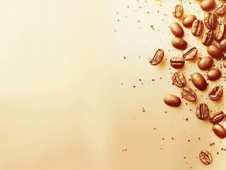 Minimalist coffee themed background