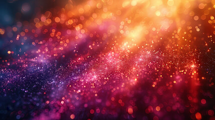 A vibrant cosmos of twinkling stars and soft bokeh, where dreams and colors merge in a celestial...