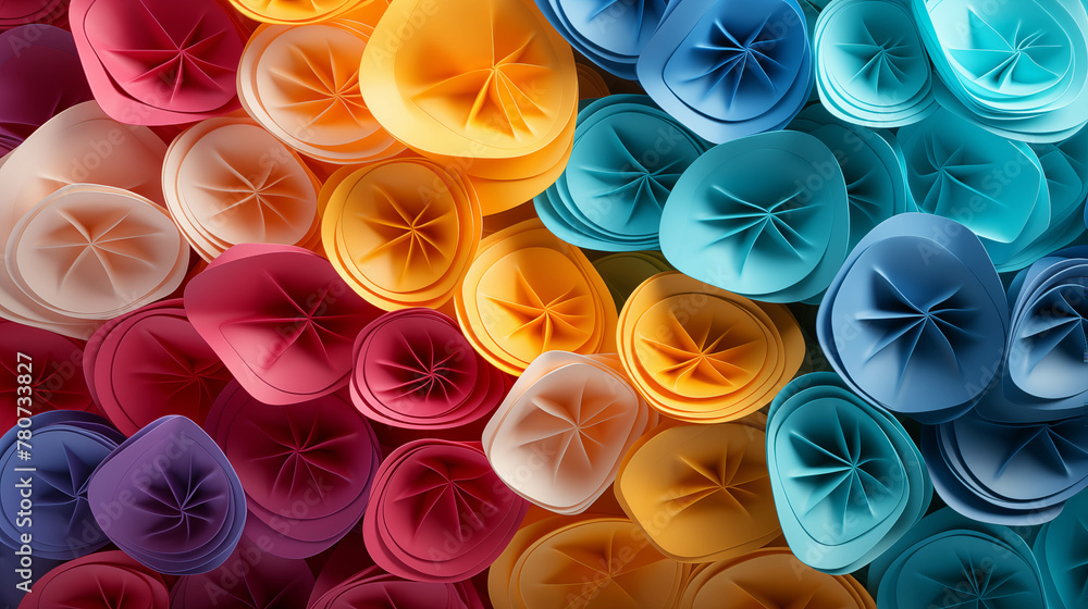 Poster rainbow pattern background image.