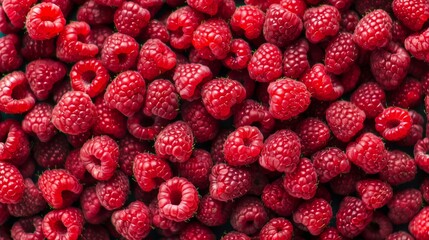 raspberries close-up texture background 