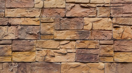 Rustic brick wall close-up texture background 