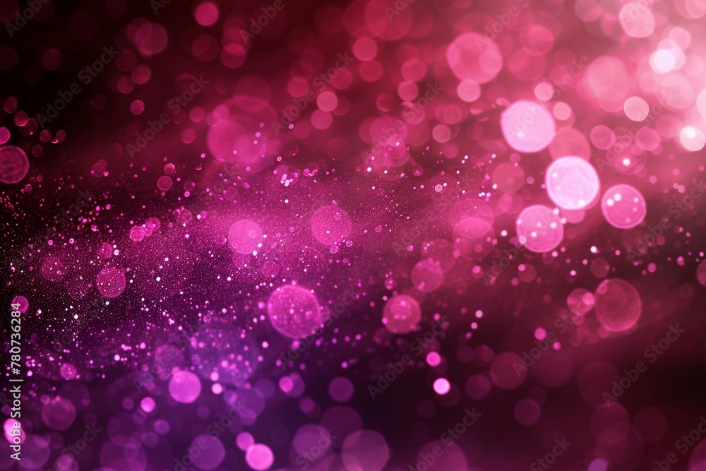 Wall mural shimmering abstract background, purple and pink bokeh lights