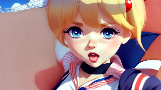 Cute girl anime