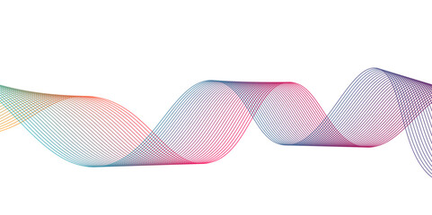 red abstract wave lines that simulate a fluid on a white background,Dynamic wave line blend for design element.blue white gradient transition transparent vibration background,A wave with lines 