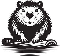 Beaver Silhouette SVG Design (15).eps