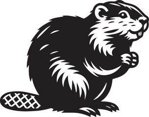 Beaver Silhouette SVG Design (19).eps