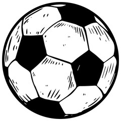 Soccer ball PNG illustration with transparent background © Oleksandr Pokusai