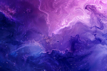 abstract purple and blue galaxy background, fluid marble digital pattern texture - Powered by Adobe