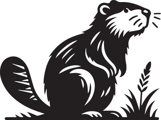 Beaver Silhouette SVG Design (46).eps