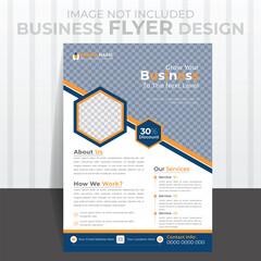 Creative Business Flyer Design Template, Vector illustration design template.