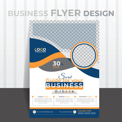 Modern  Flyer Design, Vector illustration design template.