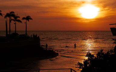 this extraordinary, mesmerizing sunset and silence around